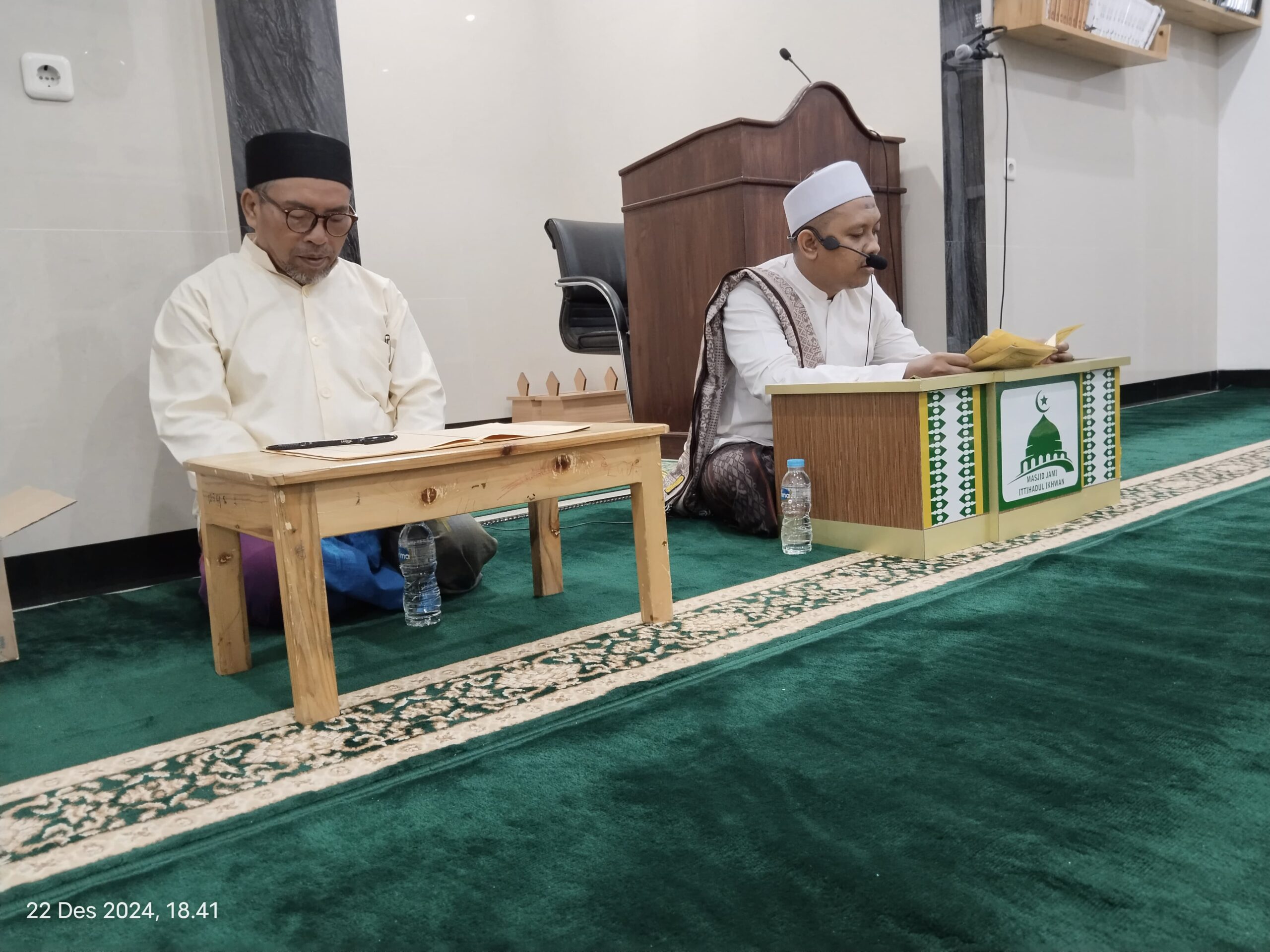 Kajian Mingguan di Masjid Ittihadul Ikhwan: Hiasi Diri Dengan Sikap Rendah Hati